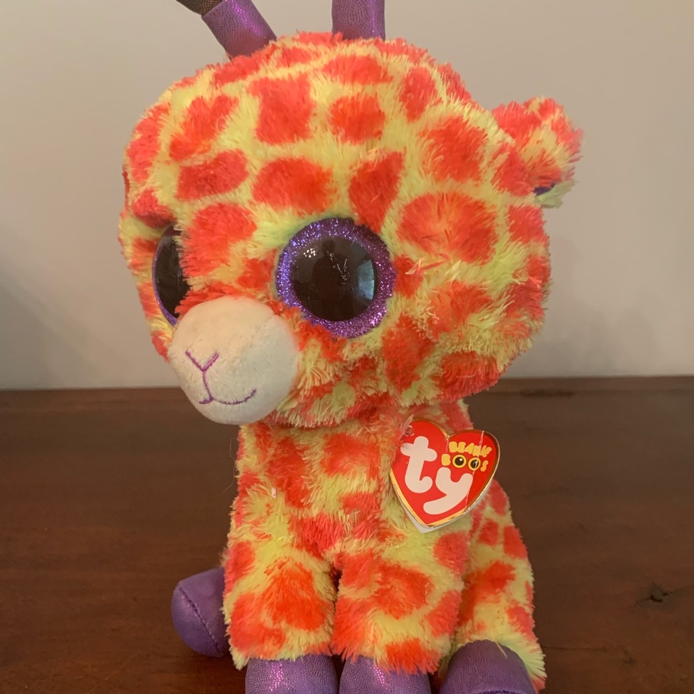 Ty Beanie Boos DARCI the Giraffe Tags 10" Retired Collectable JUSTICE RARE
